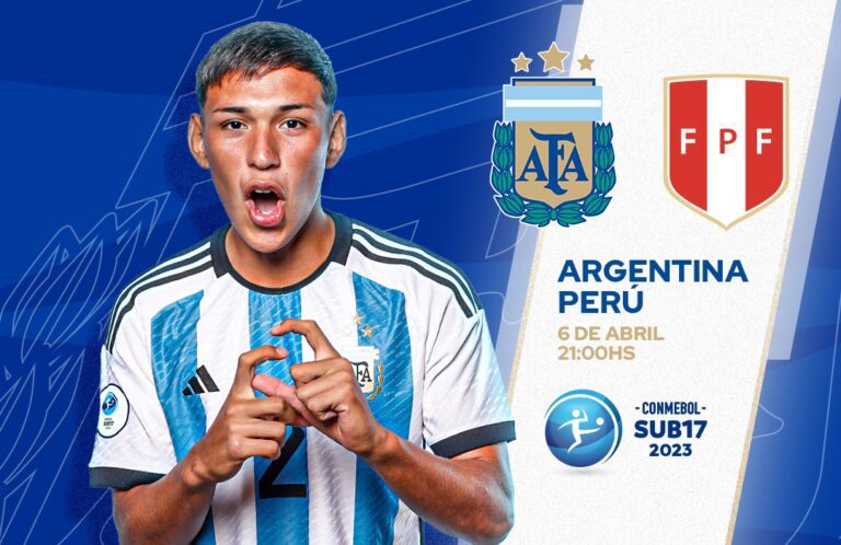 Argentina Perú Sudamericano Sub 17. Foto: Twitter @argentina