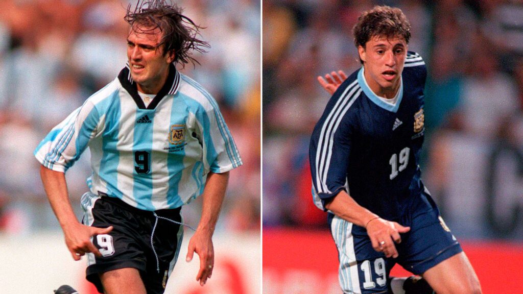La Selección Argentina. Batistua y Crespo