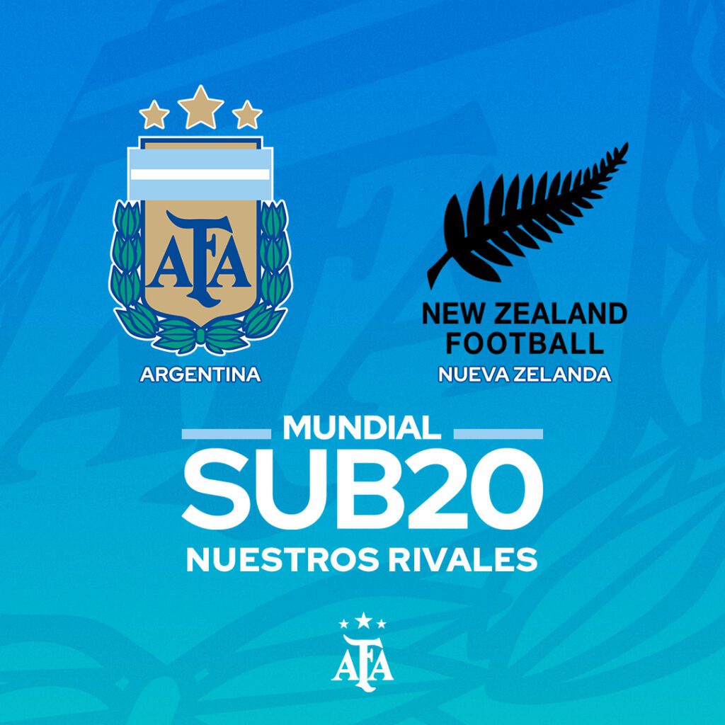 Selección Argentina Sub 20 Vs Nueva Zelanda
