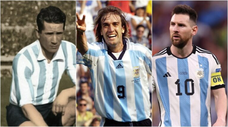 Goleadores mundiales la Selección Argentina