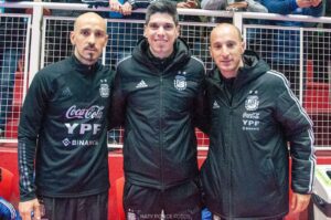 Damián Stazzone DT de Argentina Futsal. Foto: Twitter @stazzonedamian