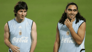 Lionel Messi Juan Pablo Sorín-Selección Argentina