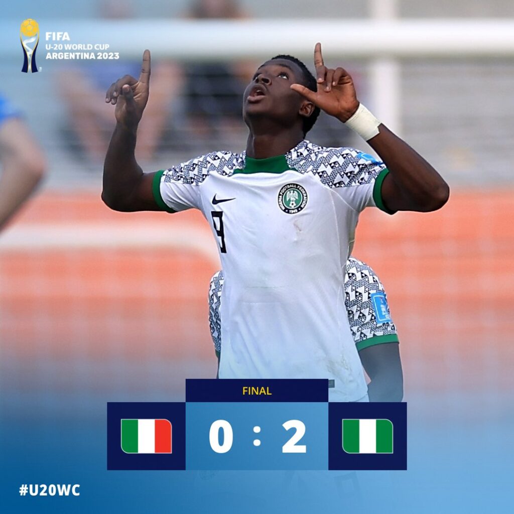 Nigeria 2 Italia 0 - la Selección Argentina
