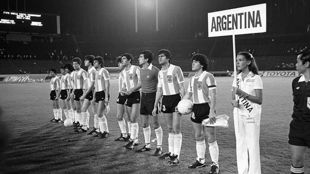 Mundial sub20 1979 con Diego Maradona