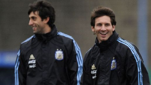 Diego Milito Lionel Messi - Selección Argentina