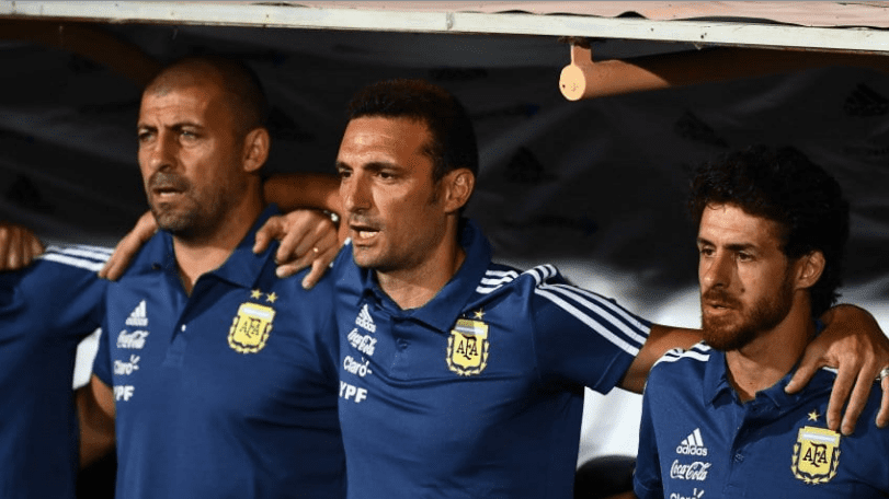 Lionel Scaloni Pbalo Aimar Walter Samuel - Selección Argentina