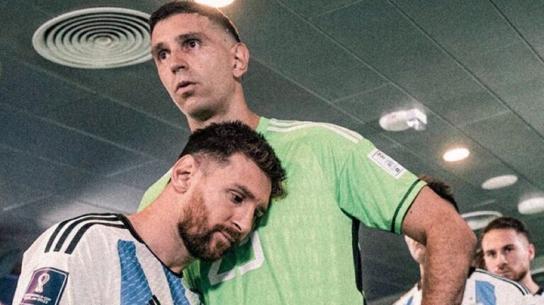 Martínez y Messi la Selección Argentina
