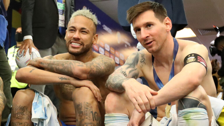 Messi y Neymar la Selección Argentina