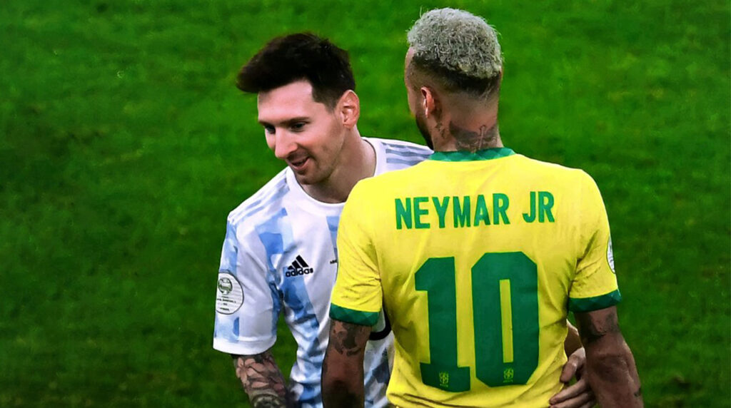 Messi y Neymar la Selección Argentina