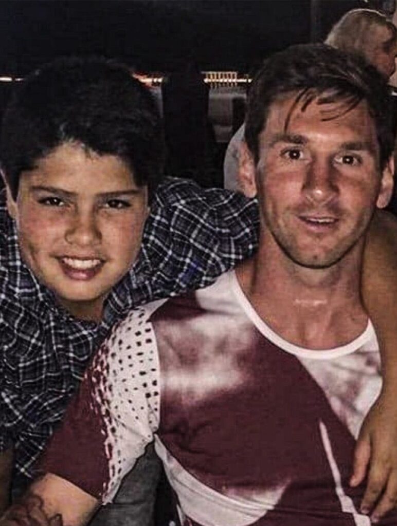 Tomás Messi y Lionel Messi la Selección Argentina