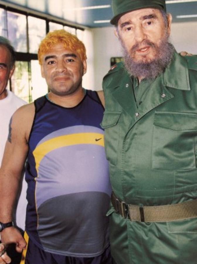 Maradona y Fidel Castro la Selección Argentina