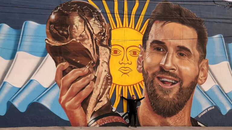 Nuevo mural de Lionel Messi en Catamarca