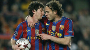 Lionel Messi y Gabriel Milito