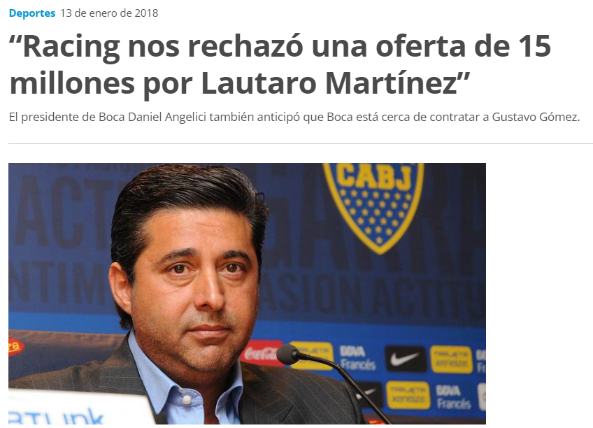 Lautaro Martínez y su relación con boca juniors