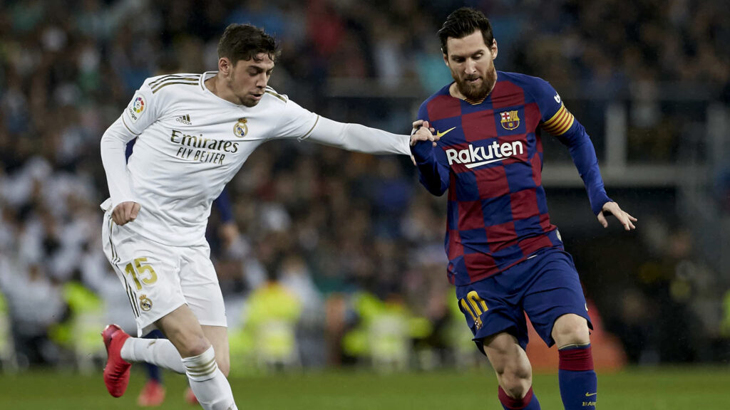 Federico Valverde contra Lionel Messi