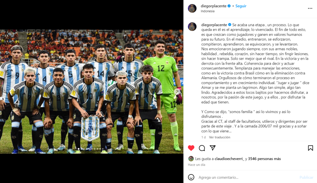 Placente la Selección Argentina