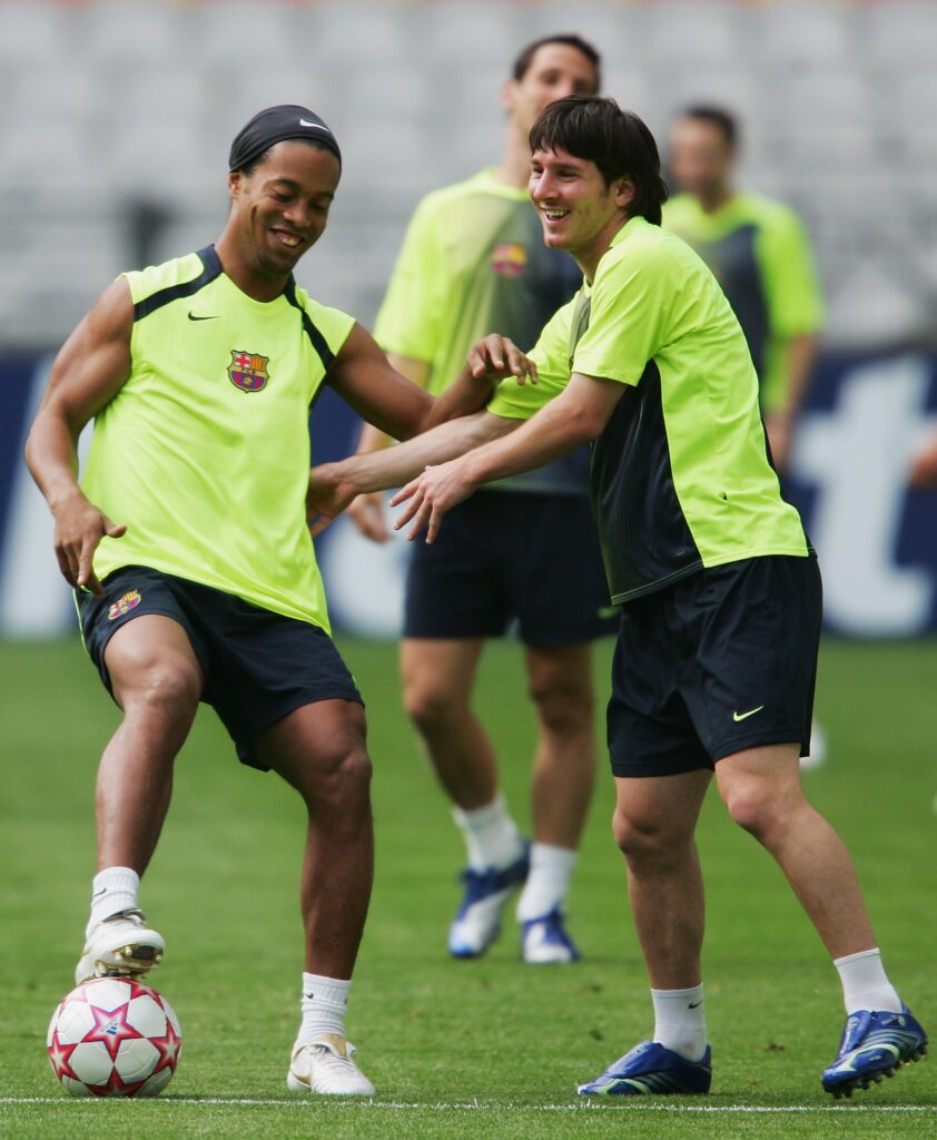Messi y Ronaldinho la Selección Argentina