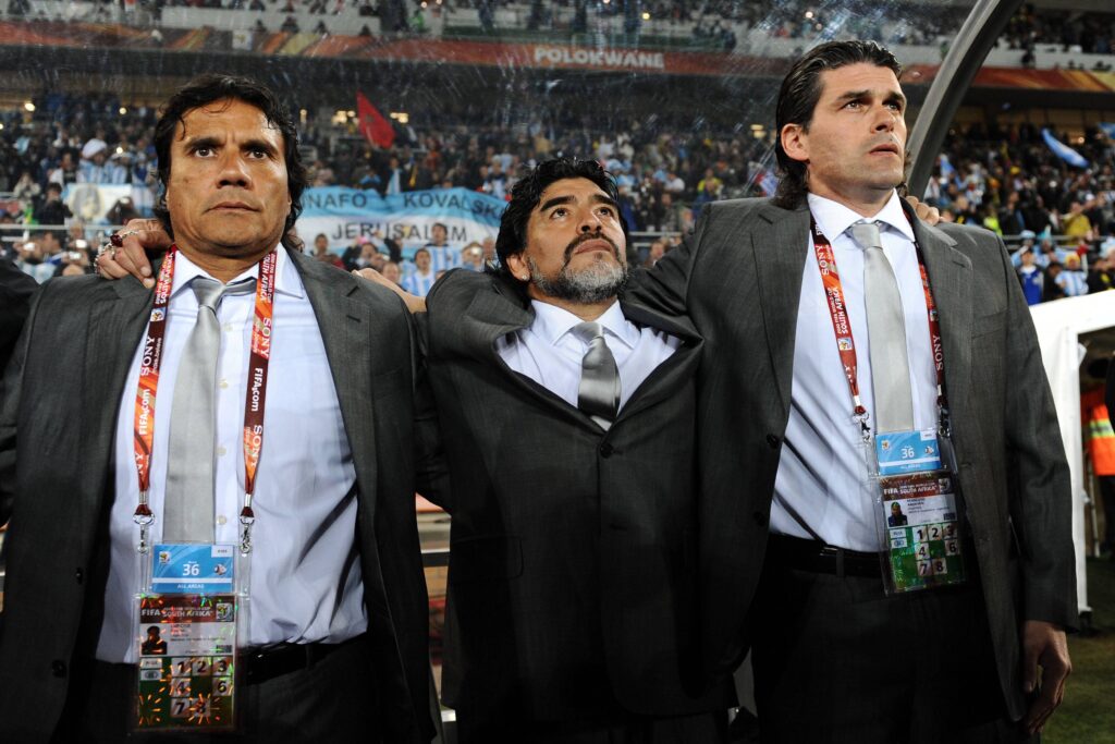 Enrique, Maradona, Mancuso la Selección Argentina