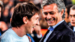 José Mourinho y Lionel Messi