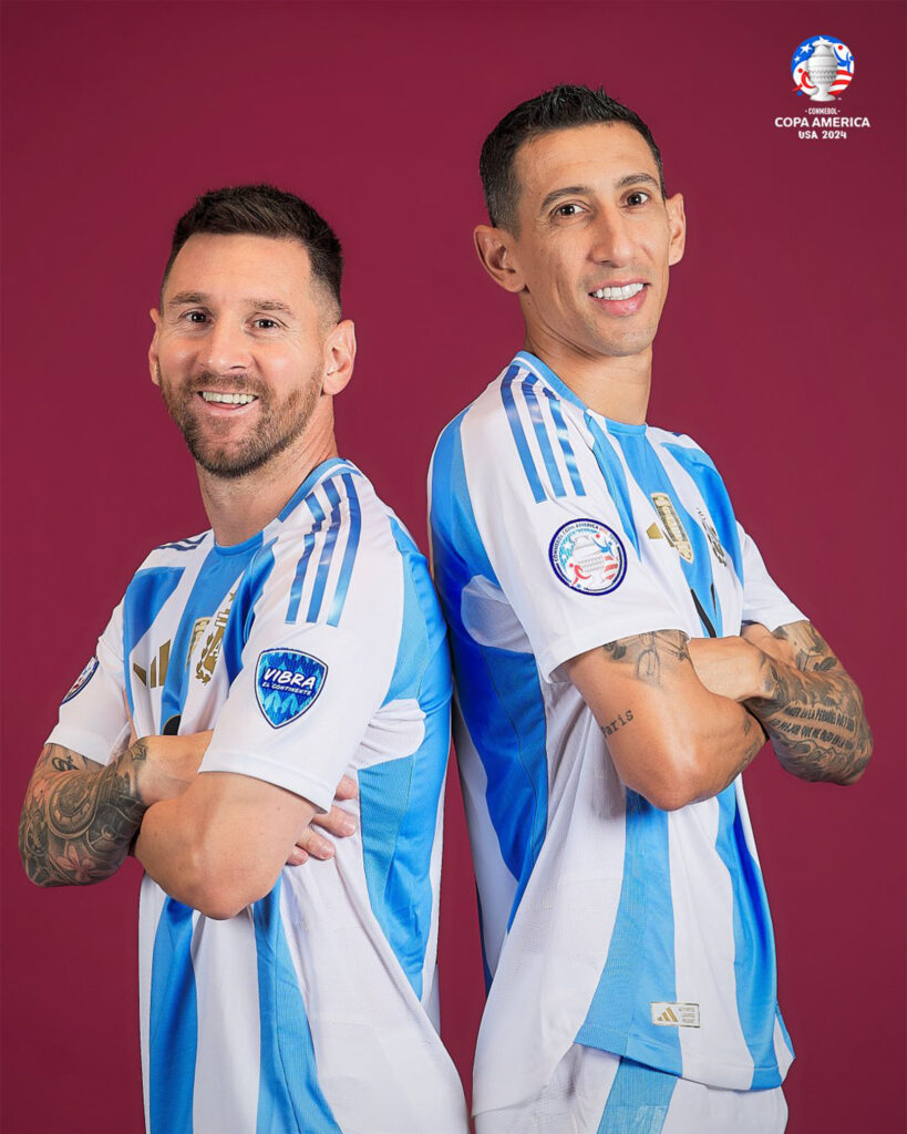 Lionel Messi y Ángel Di María Copa América La Selección Argentina