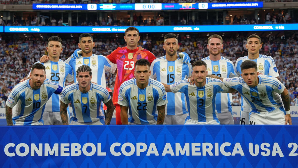 Formación de Argentina vs Ecuador, Copa América